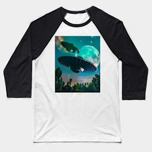 UFO Still Coming 2 Baseball T-Shirt